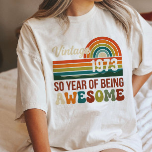 Camiseta Triblenda Vintage 1973 50 cumpleaños increíble retro