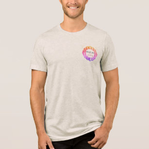 Camiseta Triblenda Vintage Americana Insignia Patriótica del 4 de Jul