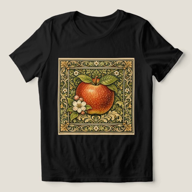 Camiseta Triblenda Vintage apple painting  (Diseño delantero )