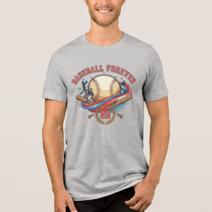 Camiseta Triblenda Vintage Baseball Forever Deportes 