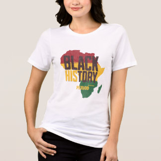 Camiseta Triblenda Vintage Black History Period Africa Map Pan-Africa