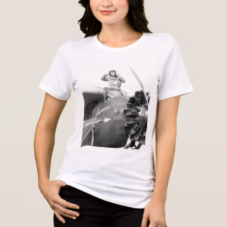 Camiseta Triblenda Vintage Female Aviator – Fearless Woman Pilot, 192