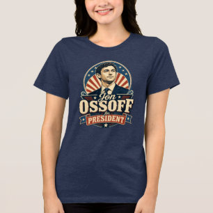 Camiseta Triblenda Vintage Jon Ossoff Presidente Político