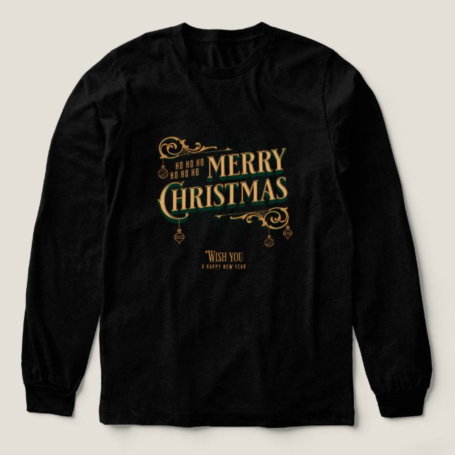 Camiseta Triblenda Vintage Merry Christmas (Diseño traserp)