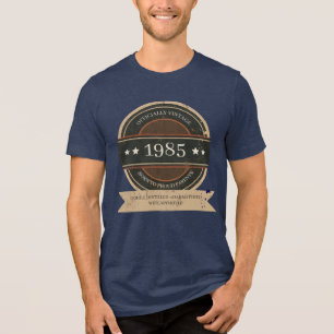 Camiseta Triblenda Vintage Oficial 198X Cumpleaños Divertido Premium