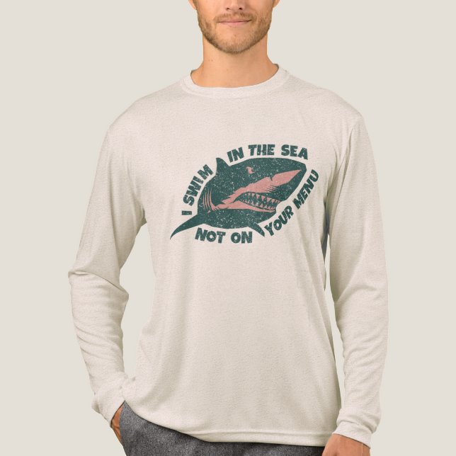 Camiseta Triblenda Vintage Save the Sharks (Anverso)