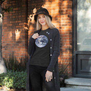 Camiseta Triblenda Vintage Space Photo Earth