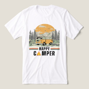 Camiseta Triblenda Vintage Summer Mountain Adventure Camper Nature