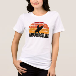 Camiseta Triblenda Vintage Sunset Surf Chica Australia Beach Lifestyl