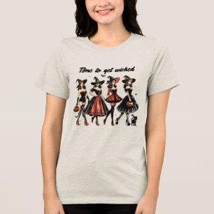 Camiseta Triblenda Vintage ve tiempo para emborracharse con Halloween