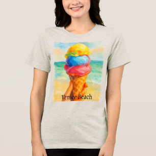 Camiseta Triblenda Vintage Venice Beach California Watercolor
