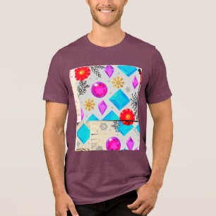 Camiseta Triblenda Violet Glow Serie Luz de JoyCrys Studio