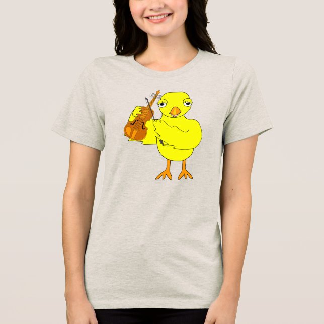 Camiseta Triblenda Violin Chick (Anverso)