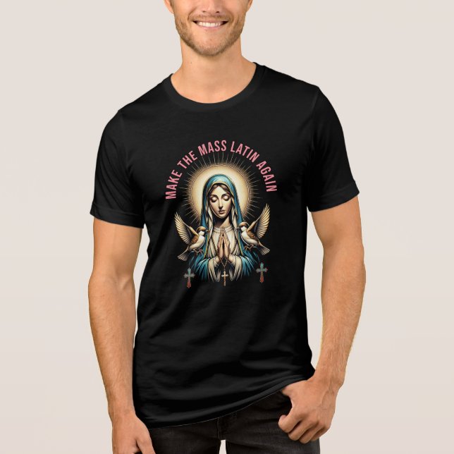 Camiseta Triblenda Virgen María Latinoamérica (Anverso)