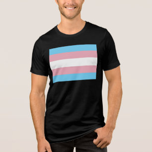 Camiseta Triblenda Visibilidad de la bandera del orgullo transgénero