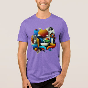 Camiseta Triblenda Visión Kaleidoscope - Patrón Resumen Psicodélico