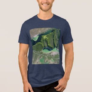 Camiseta Triblenda Vista satelital de Alpine Falls Tee
