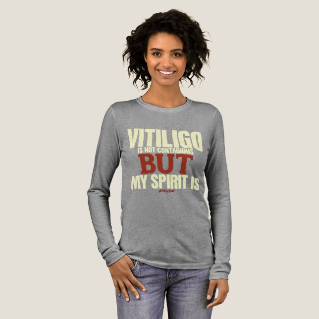 Camiseta Triblenda Vitiligo Awareness Tshirt (Anverso Completo)