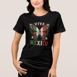 Camiseta Triblenda Viva México Fiesta del Día de la Independencia de