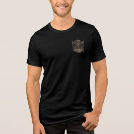 Camiseta Triblenda Vive para Montar en Moto Calavera Barbuda de Motoc