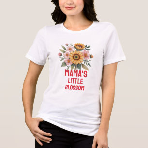 Camiseta Triblenda Vivero de girasoles coloridos inspirados en la nat