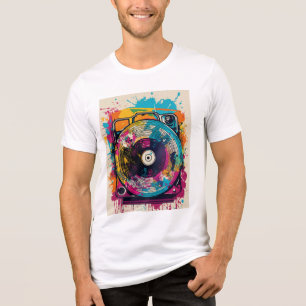 Camiseta Triblenda "Vívido graffiti con camiseta de vinil convertible