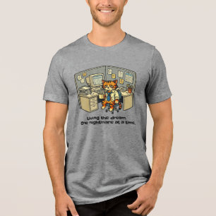 Camiseta Triblenda Viviendo el sueño. Una pesadilla a la vez.