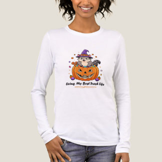Camiseta Triblenda Viviendo mi mejor vida de basura en Halloween zari
