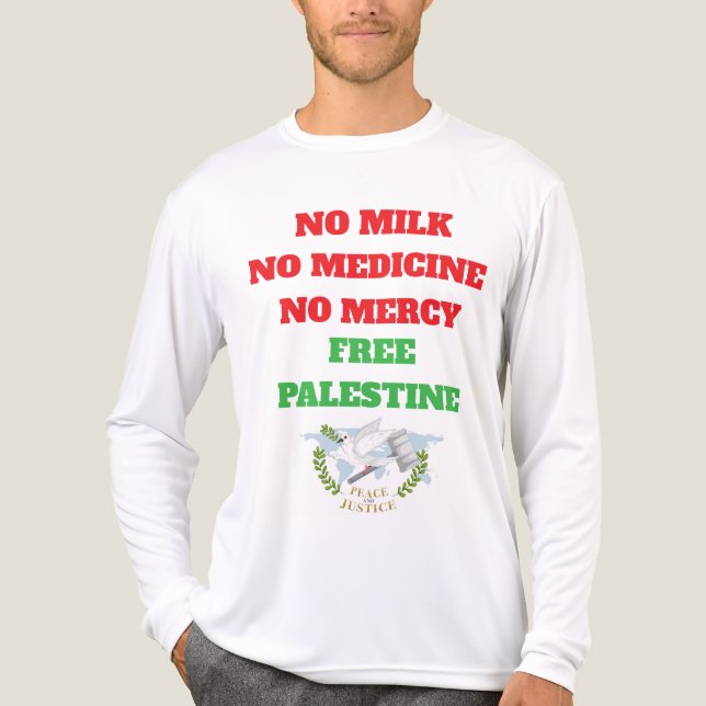 Camiseta Triblenda Voces de Palestina - La humanidad reclama justicia (Anverso )