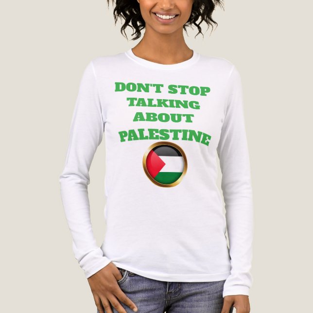 Camiseta Triblenda Voces de Palestina - La humanidad reclama justicia (Anverso)