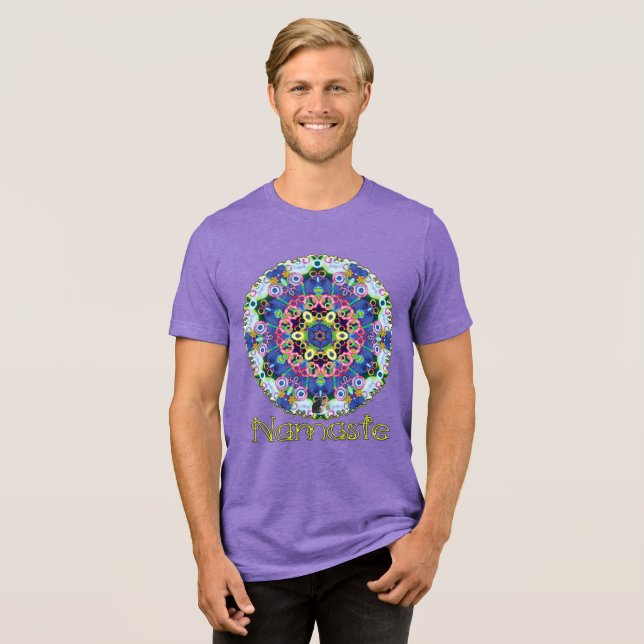 Camiseta Triblenda Voila Namaste Kaleidoscope T-shirt (Anverso Completa)