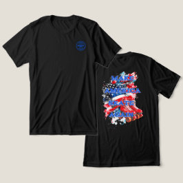 Camiseta Triblenda Volver a hacer esquí en Estados Unidos con bandera