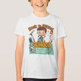 Camiseta Triblenda Volver a la escuela Personalizado Ilustracion estu