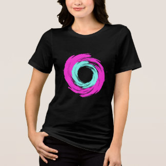 Camiseta Triblenda Vortex Rosa e Azul Claro