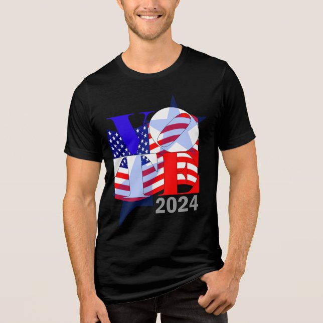 Camiseta Triblenda votar es un acto de amor (Anverso)