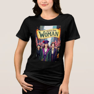 Camiseta Triblenda Votos A Favor De La Mujer Sufragio 2025