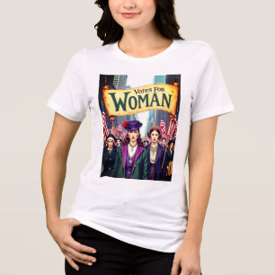 Camiseta Triblenda Votos A Favor De La Mujer Sufragio 2025