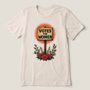 Camiseta Triblenda Votos por Rótulo de protesta de mujeres ventilado