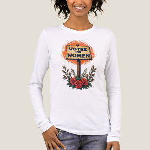 Camiseta Triblenda Votos por Rótulo de protesta de mujeres ventilado