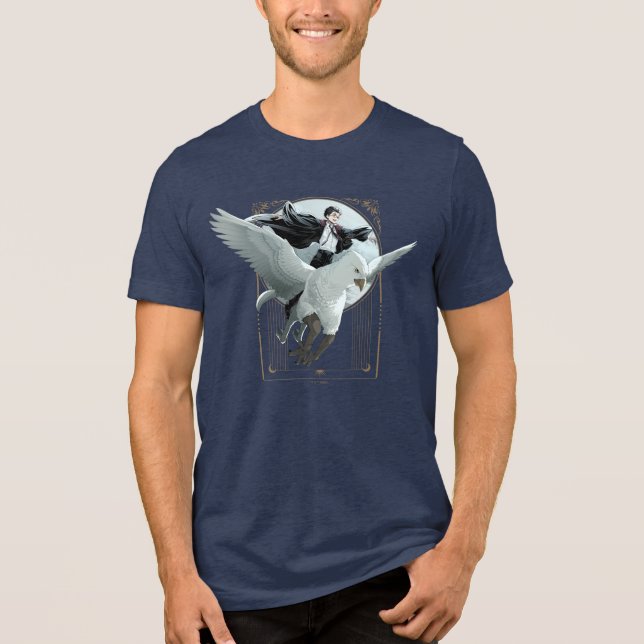 Camiseta Triblenda Vuelo Anime HARRY POTTER™ con Buckbeak (Anverso)