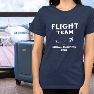 Camiseta Triblenda Vuelo de viaje Equipo Familia Vacaciones Despedida