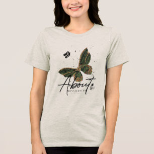 Camiseta Triblenda “Vuelo Verde” “Mariposa Botánica” “Ballena Esmeral