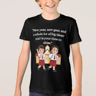 Camiseta Triblenda Vuelta al cole 2027 Motivación para niños