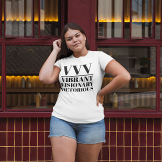 Camiseta Triblenda VVV- Vibrante, Visionaria, Victoriosa