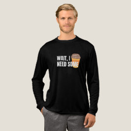 Camiseta Triblenda Wait, I Need Coffee – Funny Design for dark colors