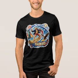 Camiseta Triblenda Washington Surfing 4 de Julio Playa 