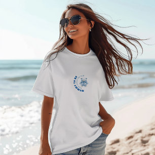 Camiseta Triblenda Watercolor azul cielo azul bebé oso