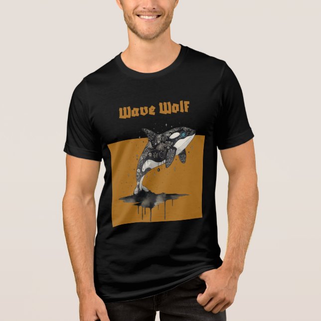 Camiseta Triblenda Wave Wolf (Anverso)