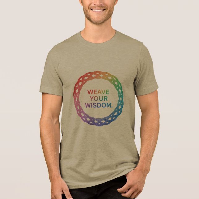 Camiseta Triblenda WEAVE YOUR WISDOM Tri-Blend Shirt  (Anverso)