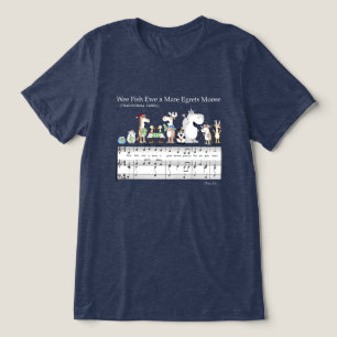 Camiseta Triblenda WEE FISH EWE A MARE EGRES MOOSE Sandra Boynton T-